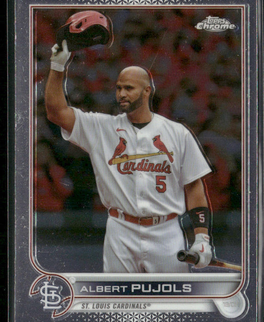 Albert Pujols 2022 Topps Chrome Update #USC50 St. Louis Cardinals front