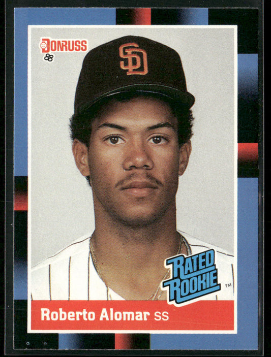 Roberto Alomar 1988 Donruss #34 RC San Diego Padres front