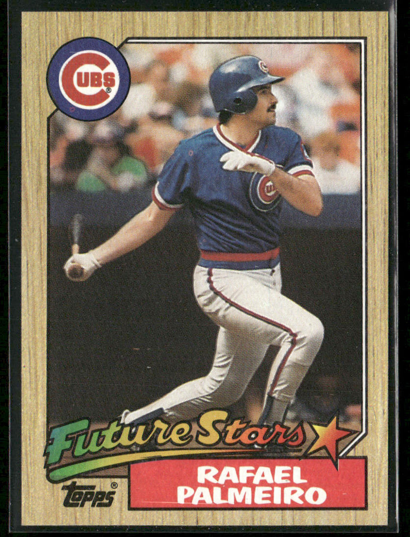 Rafael Palmeiro 1987 Topps #634 RC Chicago Cubs front