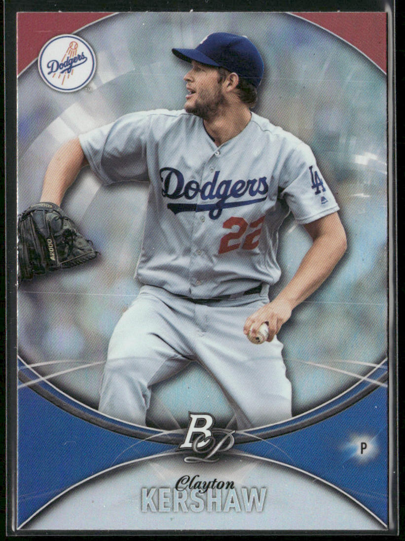 Clayton Kershaw 2016 Bowman Platinum #100 Los Angeles Dodgers front