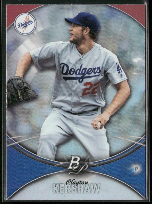 Clayton Kershaw 2016 Bowman Platinum #100 Los Angeles Dodgers front