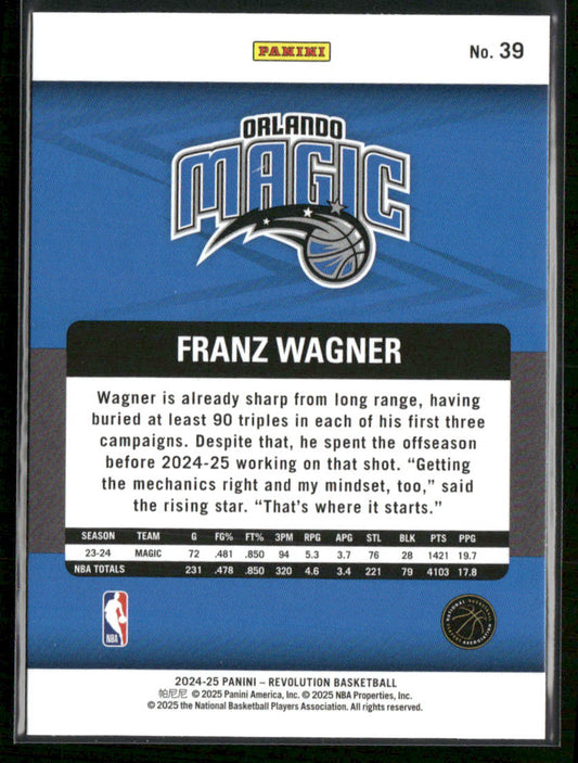 Franz Wagner 2024-25 Panini Revolution #39 Orlando Magic front