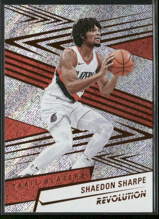 Shaedon Sharpe 2024-25 Panini Revolution #17 Portland Trail Blazers front