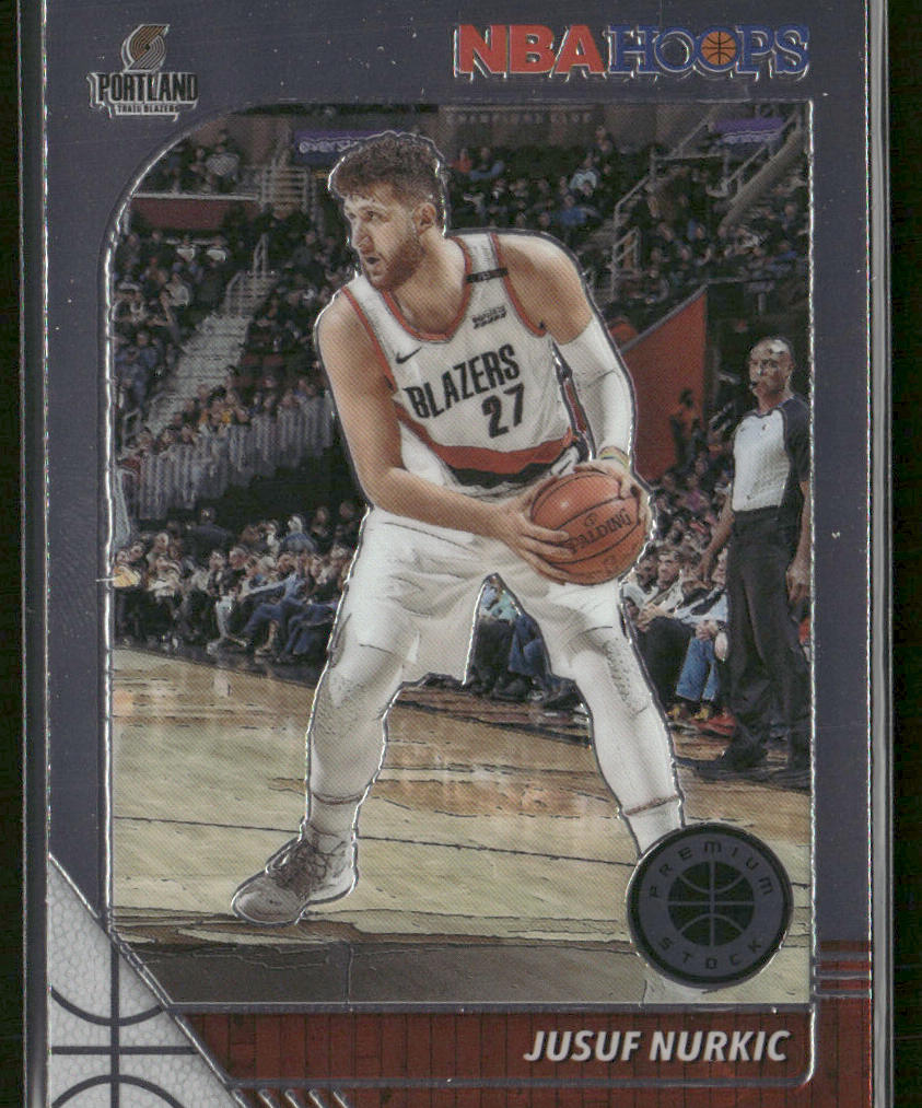 Jusuf Nurkic 2019-20 Hoops Premium Stock #162 Portland Trail Blazers front