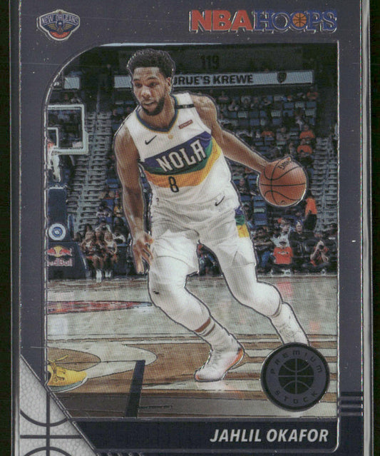 Jahlil Okafor 2019-20 Hoops Premium Stock #120 New Orleans Pelicans front