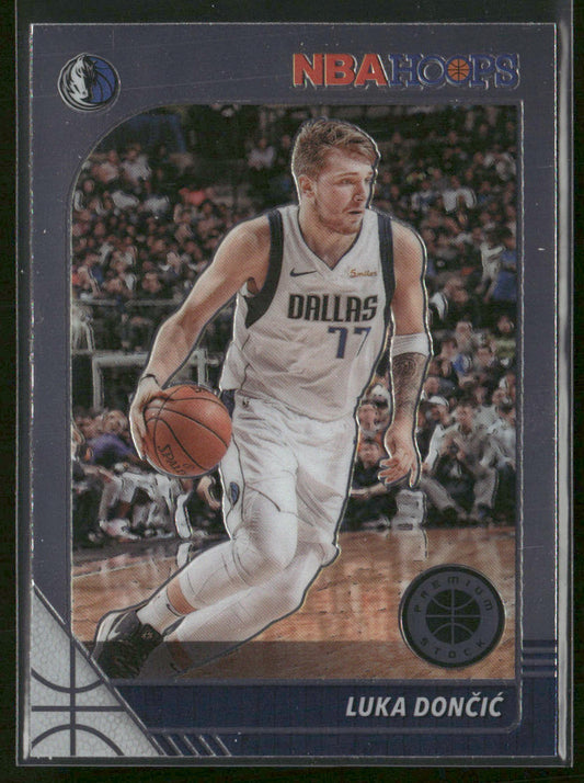 Luka Doncic 2019-20 Hoops Premium Stock #39 Dallas Mavericks front