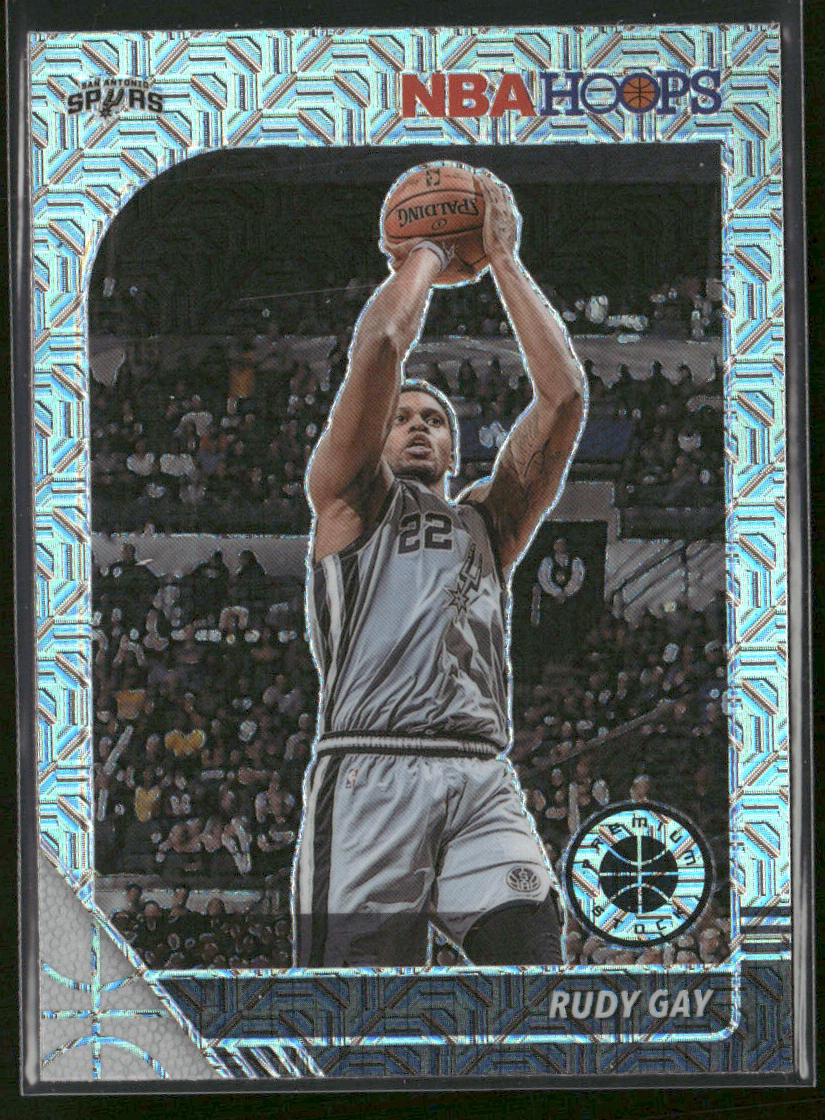 Rudy Gay 2019-20 Hoops Premium Stock Prizms Silver Mojo #173 San Antonio Spurs front