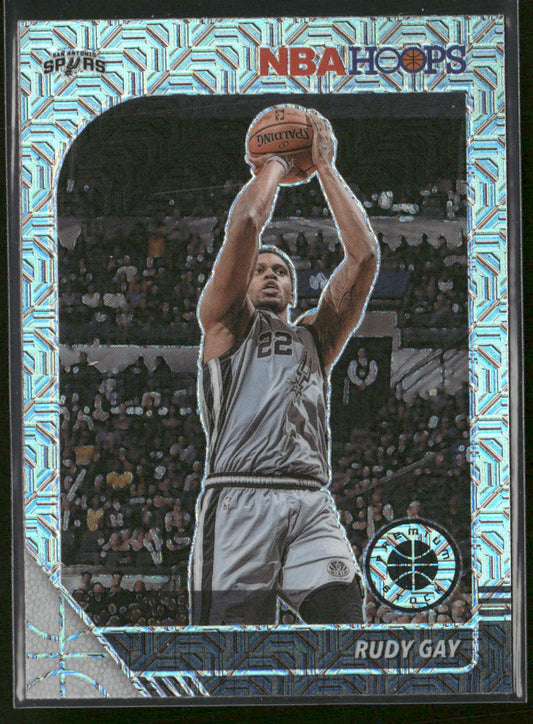 Rudy Gay 2019-20 Hoops Premium Stock Prizms Silver Mojo #173 San Antonio Spurs front