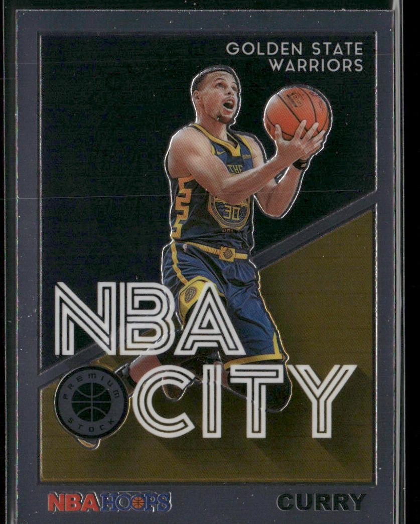 Stephen Curry 2019-20 Hoops Premium Stock NBA City #2 Golden State Warriors front