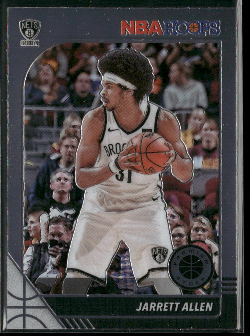 Jarrett Allen 2019-20 Hoops Premium Stock #12 Brooklyn Nets front