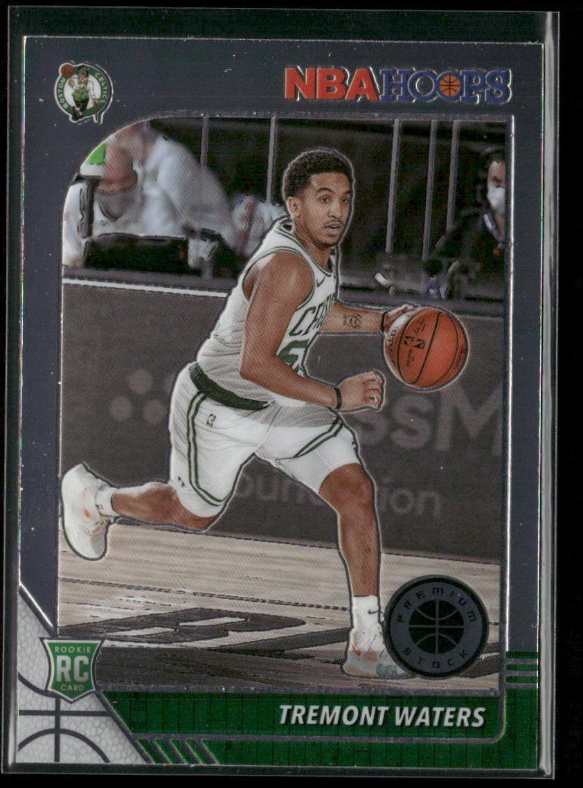Tremont Waters 2019-20 Hoops Premium Stock #237 RC Boston Celtics front