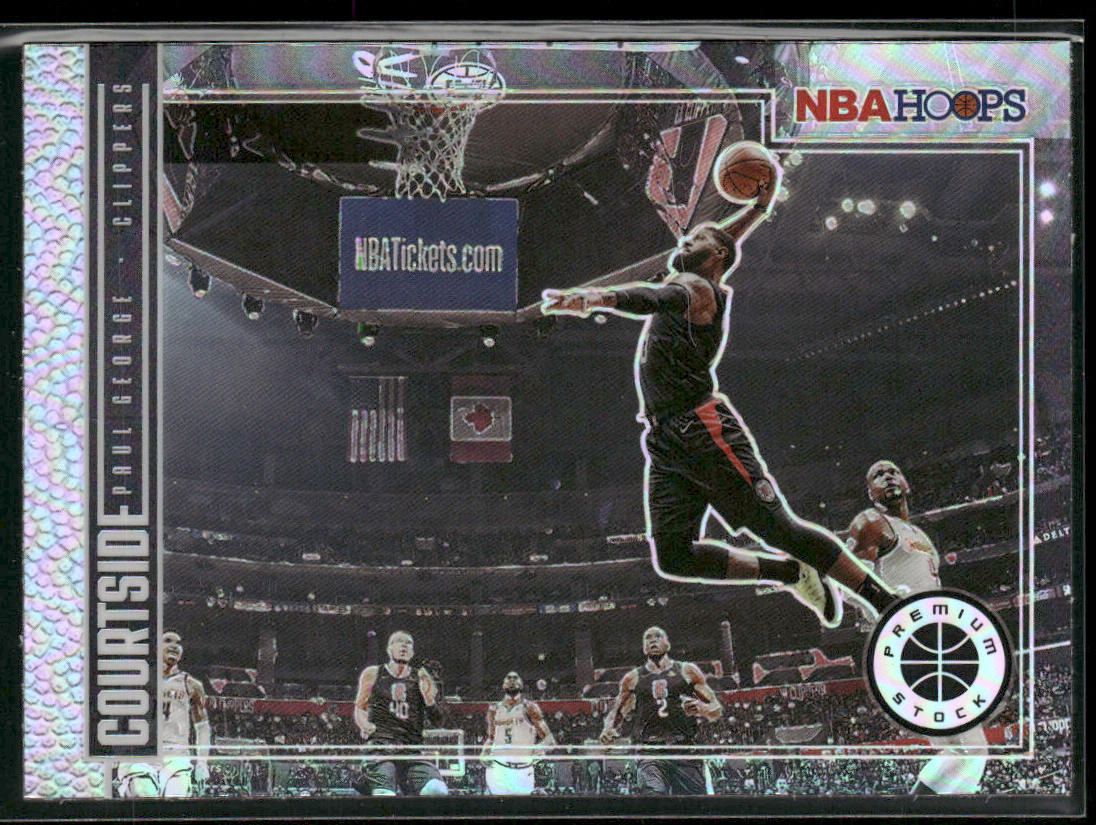 Paul George 2019-20 Hoops Premium Stock Courtside Holo #5 Los Angeles Clippers front