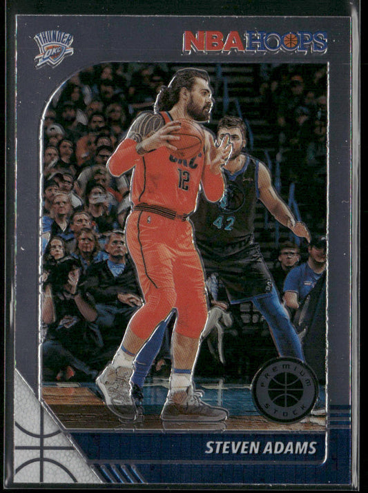 Steven Adams 2019-20 Hoops Premium Stock #130 Oklahoma City Thunder front