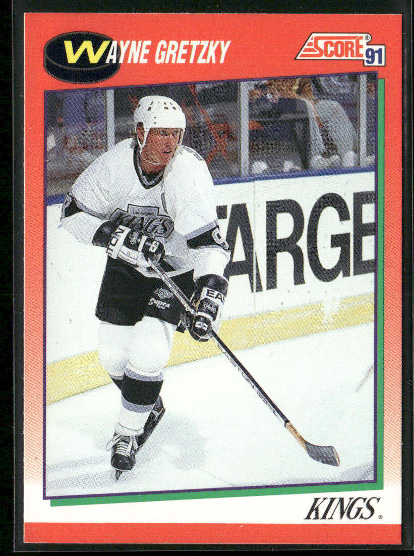 Wayne Gretzky 1991-92 Score Canadian English #100 Los Angeles Kings front