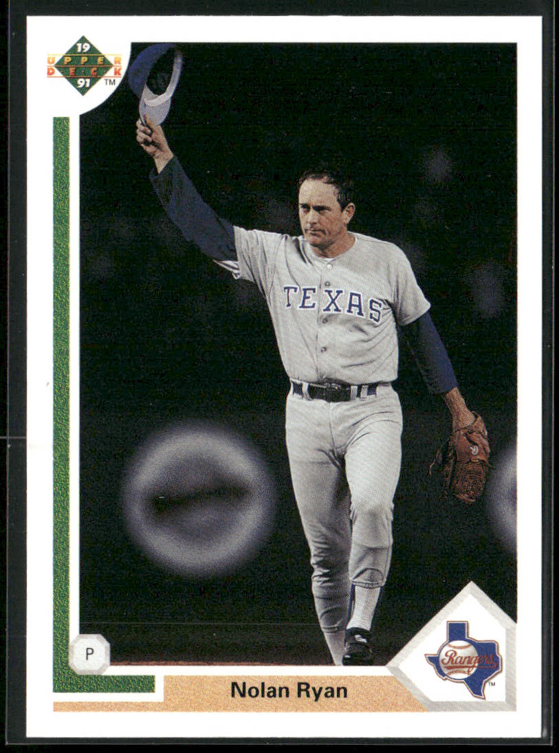 Nolan Ryan 1991 Upper Deck #345b Texas Rangers front
