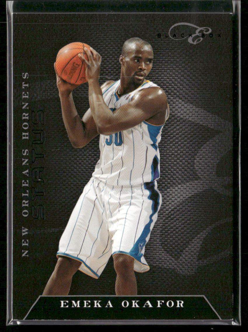 Emeka Okafor 2010-11 Panini Elite Black Box #71 SN New Orleans Hornets front
