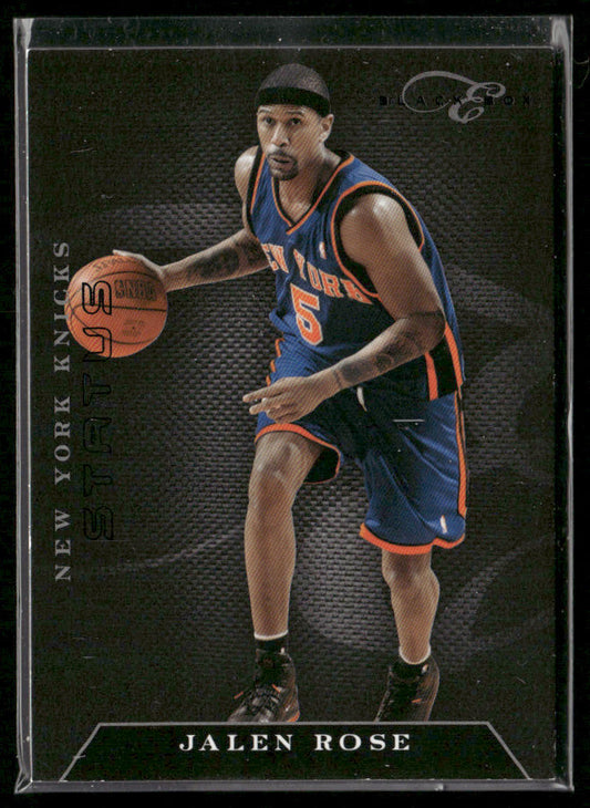 Jalen Rose 2010-11 Panini Elite Black Box #104 SN New York Knicks front