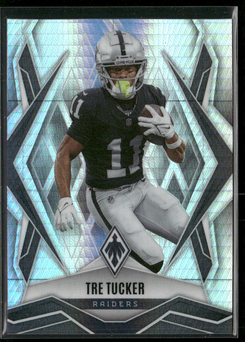 Tre Tucker 2025 Panini Phoenix Silver Prizm #9 Las Vegas Raiders front