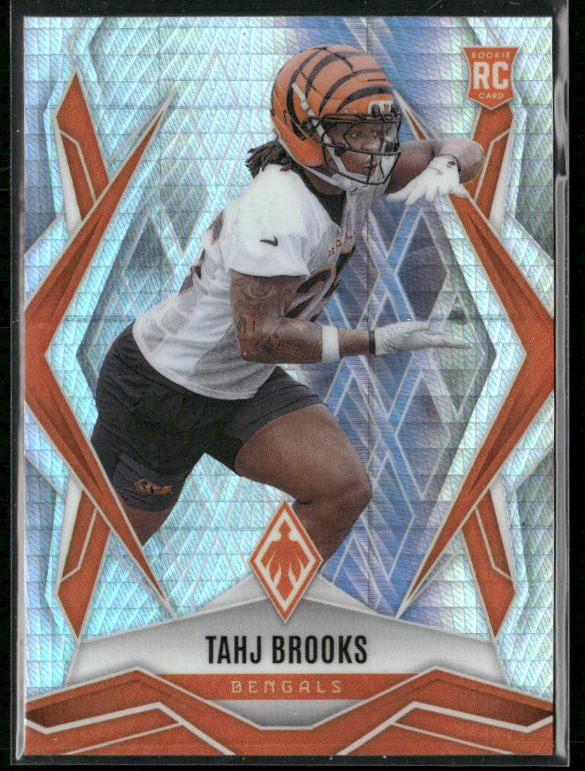 Tahj Brooks 2025 Panini Phoenix Silver Prizm #244 RC Cincinnati Bengals front