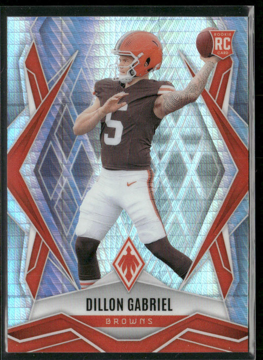Dillon Gabriel 2025 Panini Phoenix Silver Prizm #175 RC Cleveland Browns front
