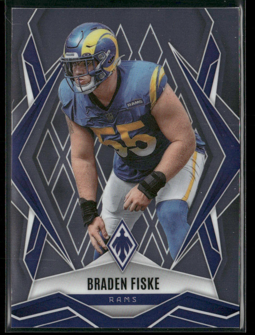 Braden Fiske 2025 Panini Phoenix #82 Los Angeles Rams front