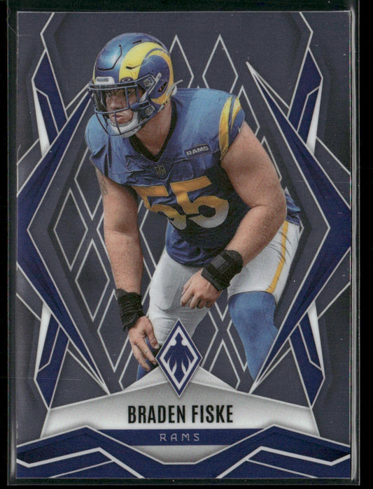 Braden Fiske 2025 Panini Phoenix #82 Los Angeles Rams front