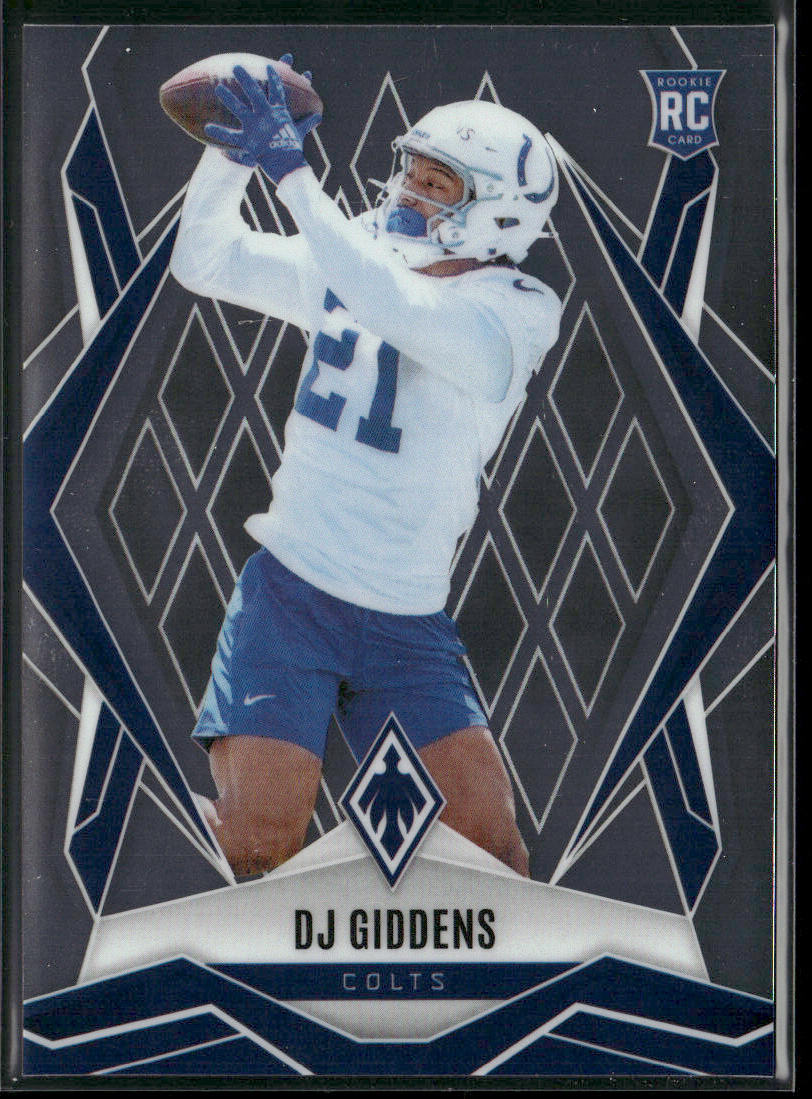 DJ Giddens 2025 Panini Phoenix #208 RC Indianapolis Colts front
