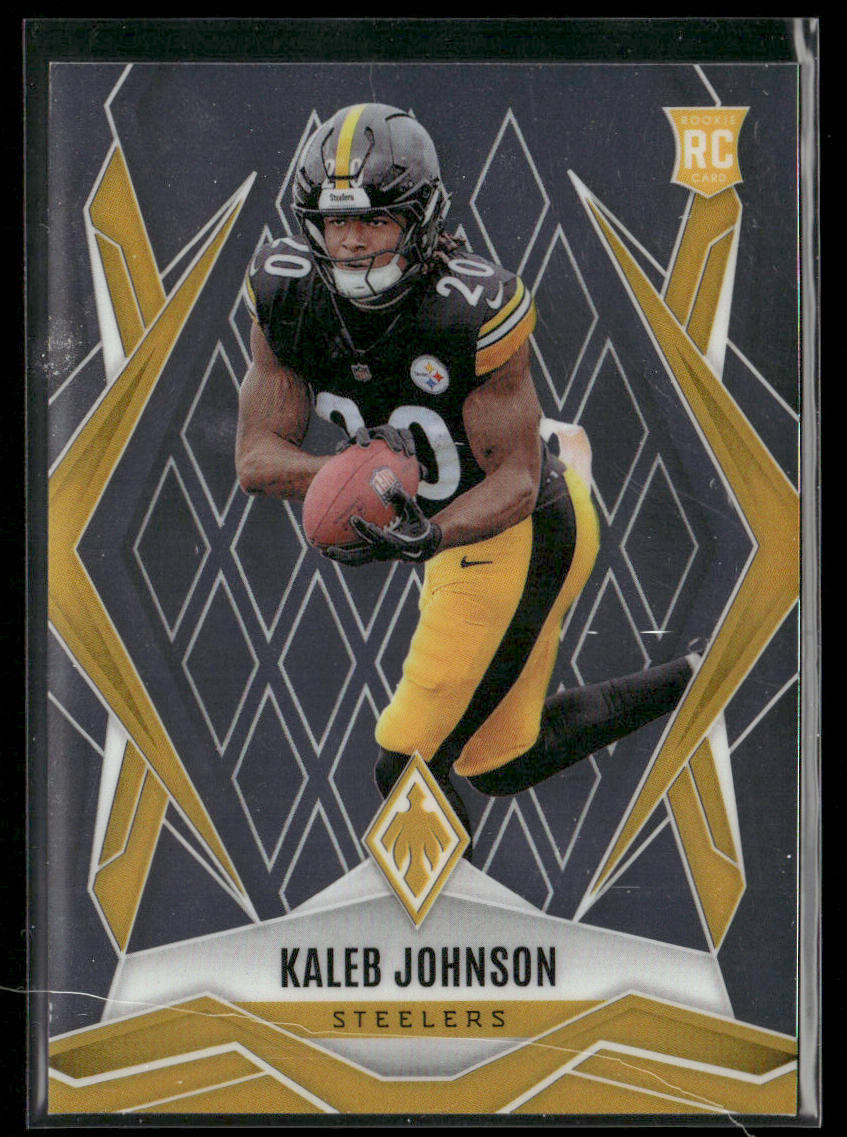 Kaleb Johnson 2025 Panini Phoenix #182 RC Pittsburgh Steelers front
