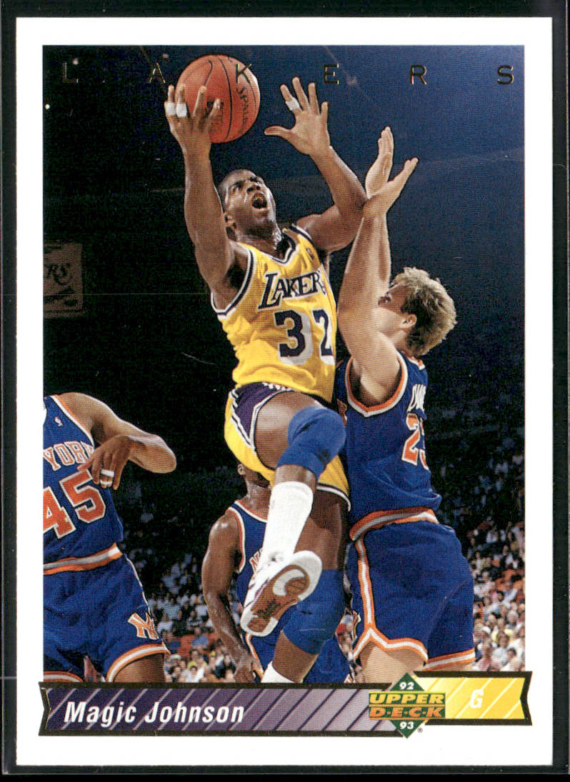 Magic Johnson 1992-93 Upper Deck #32a Los Angeles Lakers front