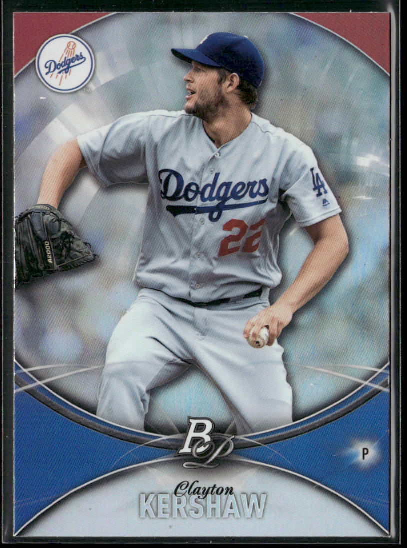 Clayton Kershaw 2016 Bowman Platinum #100 Los Angeles Dodgers front
