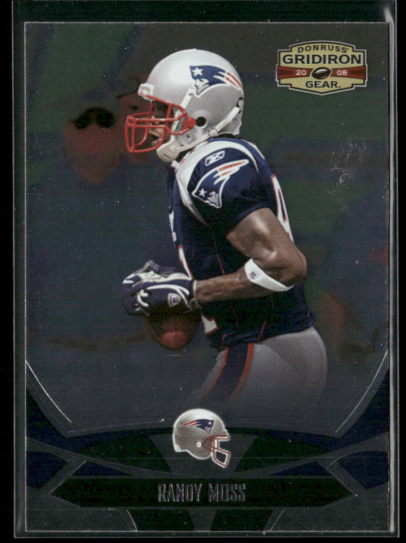 Randy Moss 2008 Donruss Gridiron Gear #59 New England Patriots front