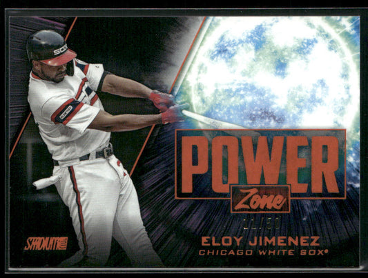 Eloy Jimenez 2020 Stadium Club Power Zone Orange #PZ-18 SN Chicago White Sox front