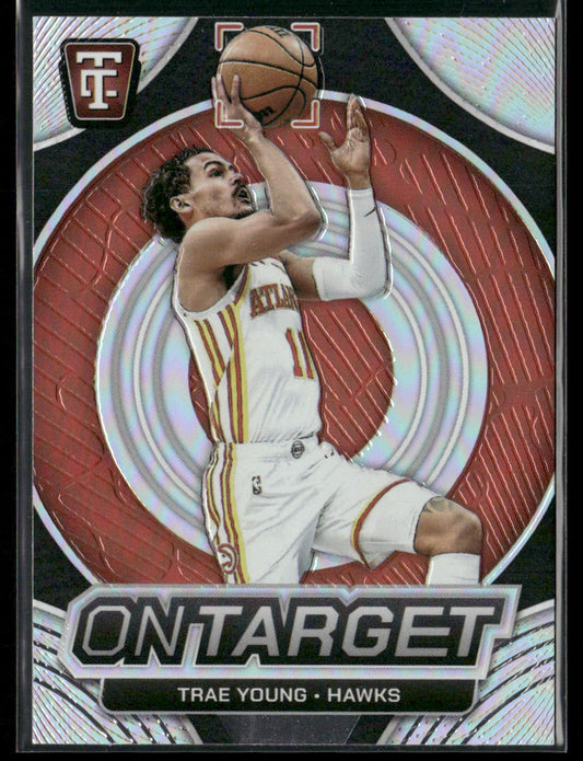 Trae Young 2024-25 Panini Totally Certified On Target Mirror #2 Atlanta Hawks front