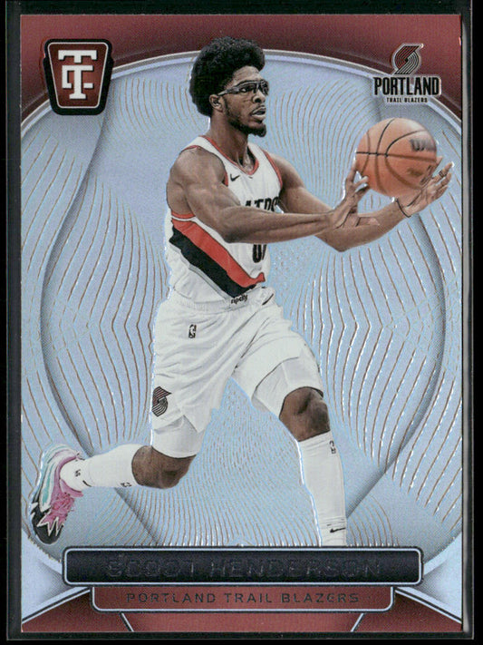 Scoot Henderson 2024-25 Panini Totally Certified #5 Portland Trail Blazers front