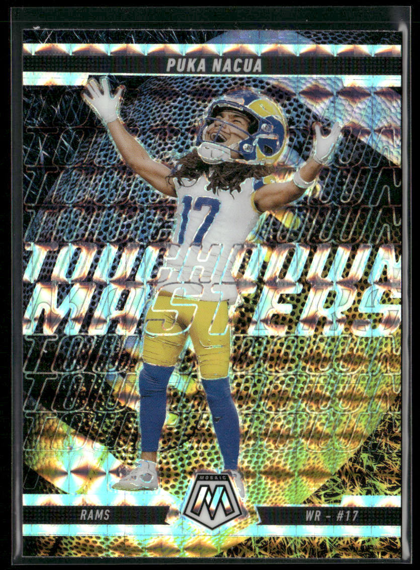 Puka Nacua 2025 Panini Mosaic Touchdown Masters #12 Los Angeles Rams front