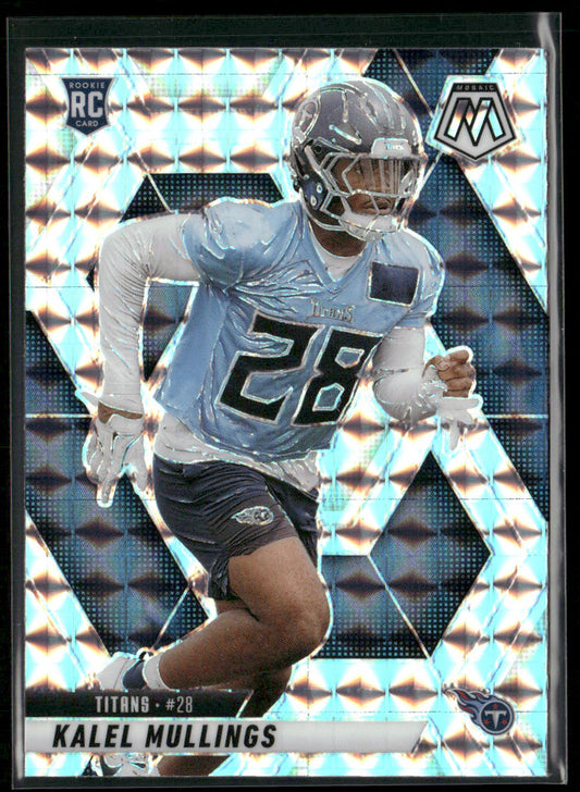 Kalel Mullings 2025 Panini Mosaic Mosaic #390 RC Tennessee Titans front