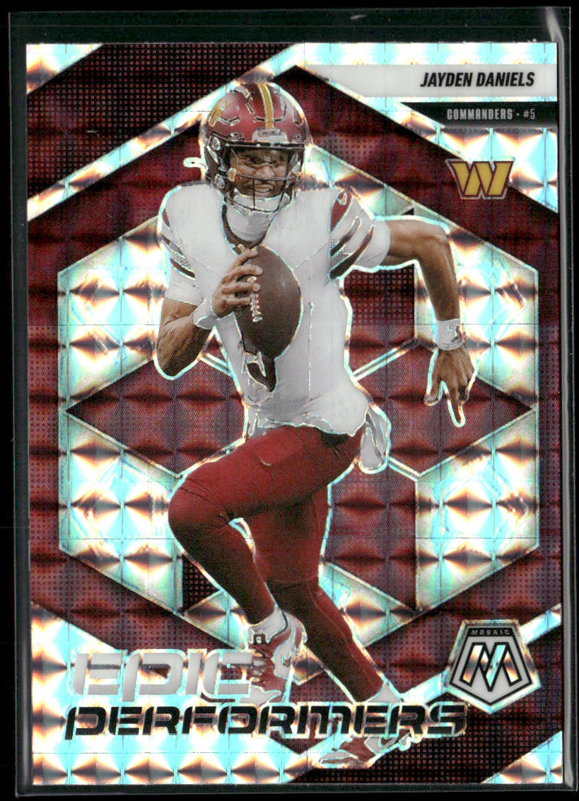 Jayden Daniels 2025 Panini Mosaic Epic Performers Mosaic #20 Commanders front
