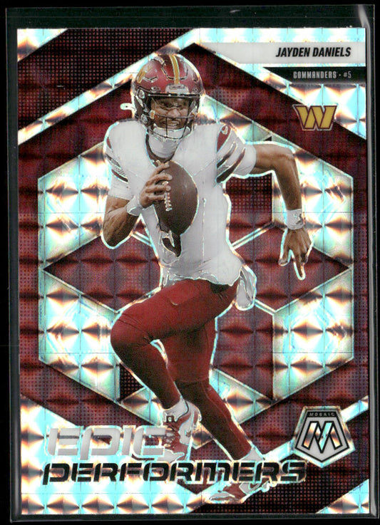 Jayden Daniels 2025 Panini Mosaic Epic Performers Mosaic #20 Commanders front