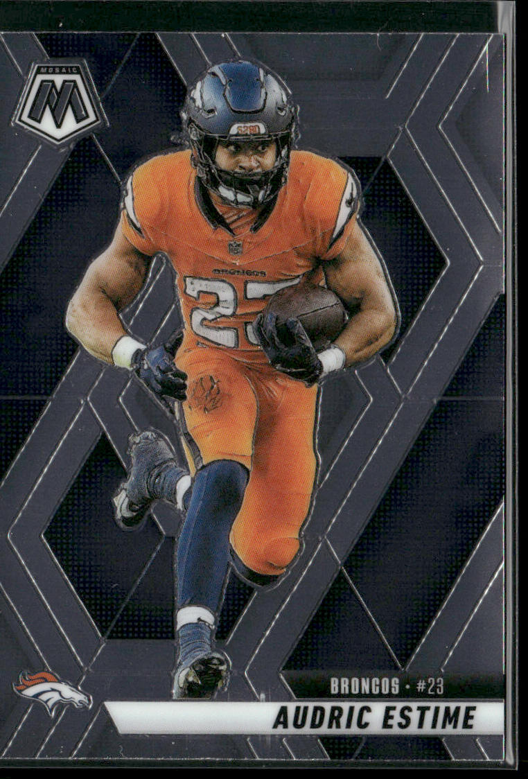 Audric Estime 2025 Panini Mosaic #208 Denver Broncos front