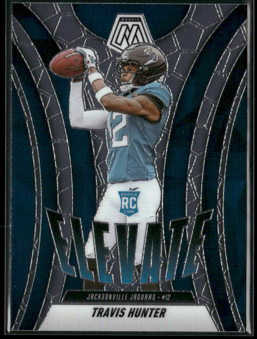 Travis Hunter 2025 Panini Mosaic Elevate #1 Jacksonville Jaguars front