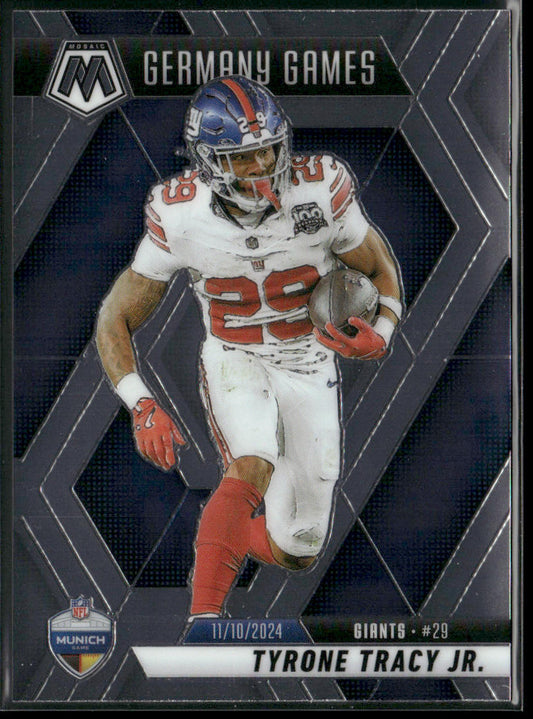 Tyrone Tracy Jr. 2025 Panini Mosaic #259 New York Giants front