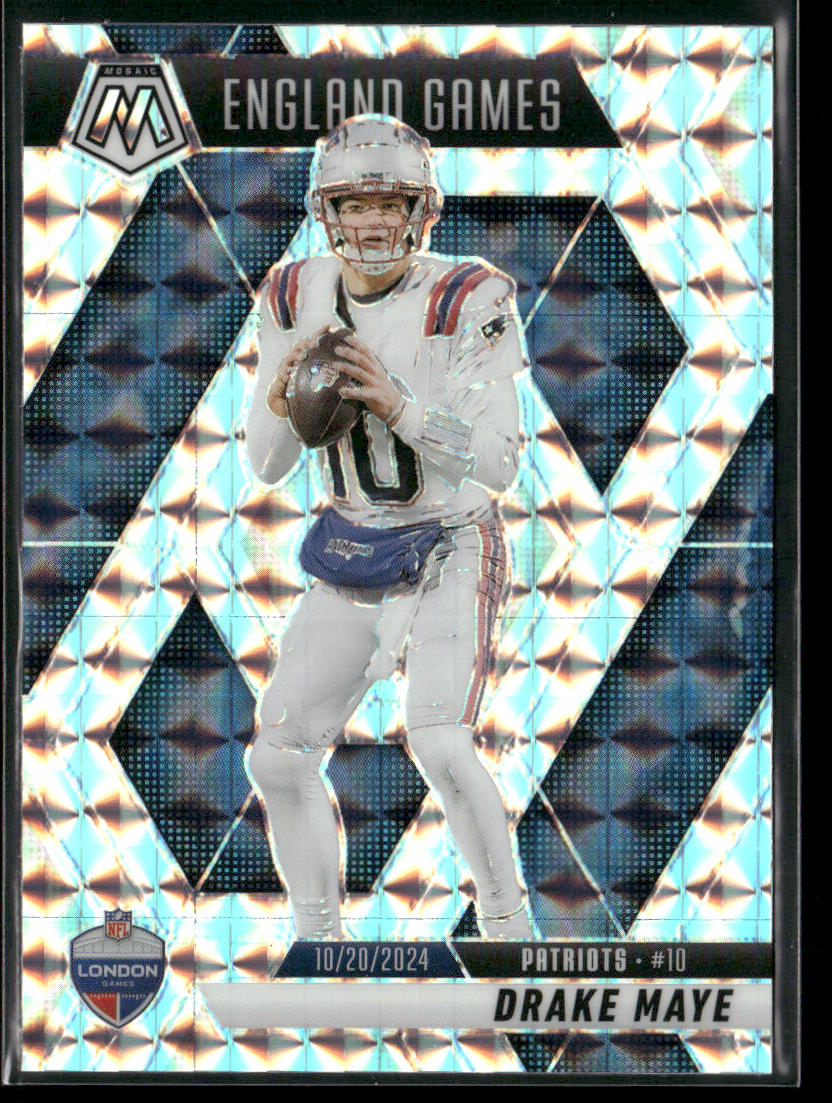 Drake Maye 2025 Panini Mosaic Mosaic #258 New England Patriots front