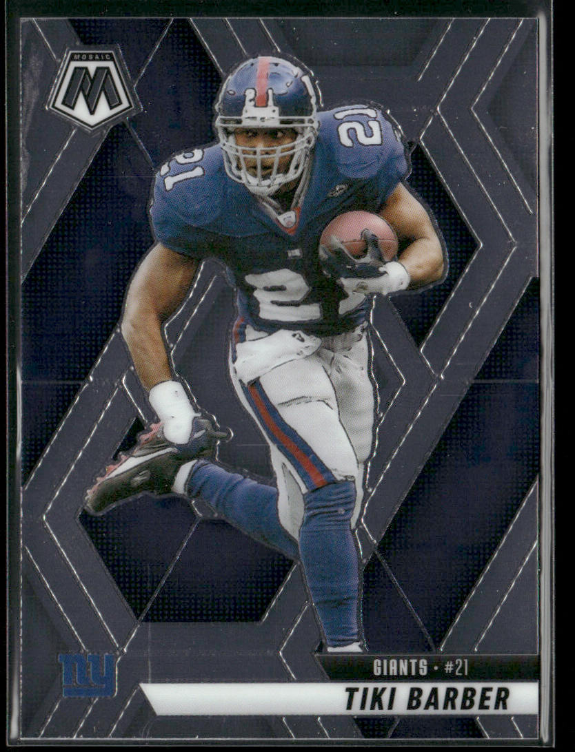 Tiki Barber 2025 Panini Mosaic #12 New York Giants front