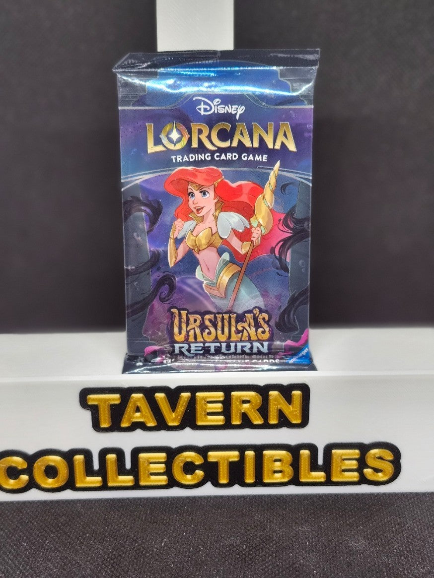 Disney Lorcana TCG - URSULA'S RETURN Booster Pack - FACTORY SEALED front