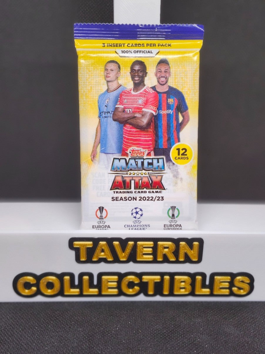 2022/23 Topps Match Attax Trading Card Game UEFA Champions League - SEALED PACK front