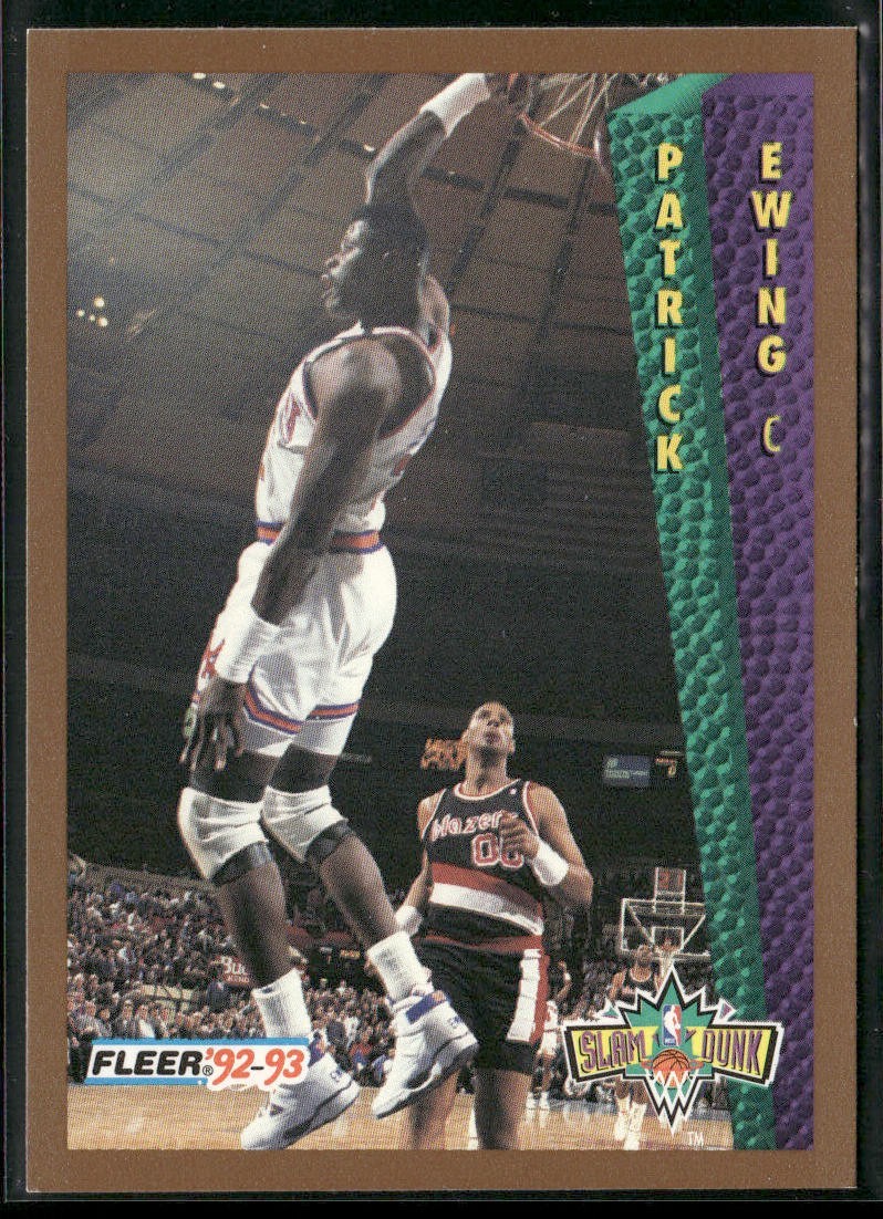 Patrick Ewing Player Lot Bundle 10 Basketball Cards PE006 New York Knicks back
