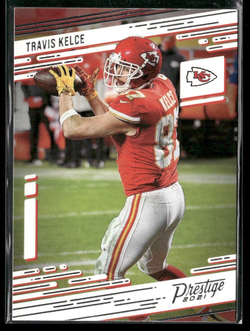 Travis Kelce Player Lot Bundle 10 Different Football Cards TK001 Chiefs back