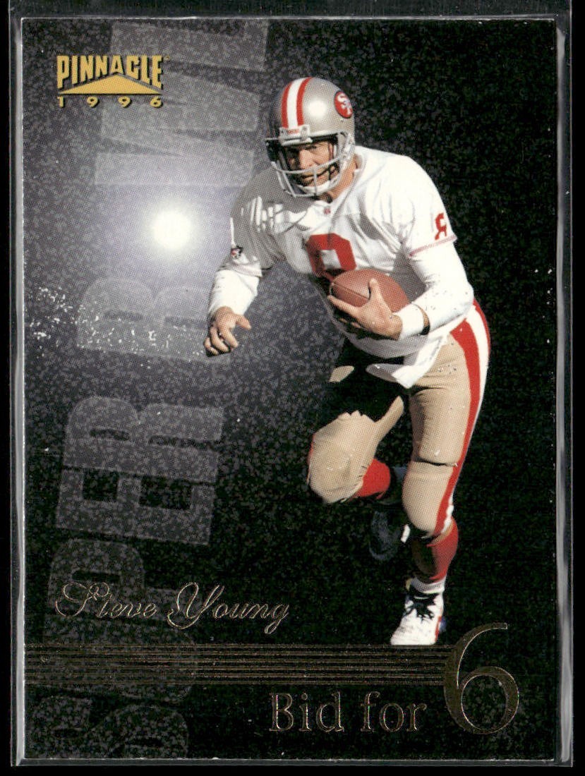 Steve Young Player Lot Bundle 10 Different Football Cards SY005 49ers back