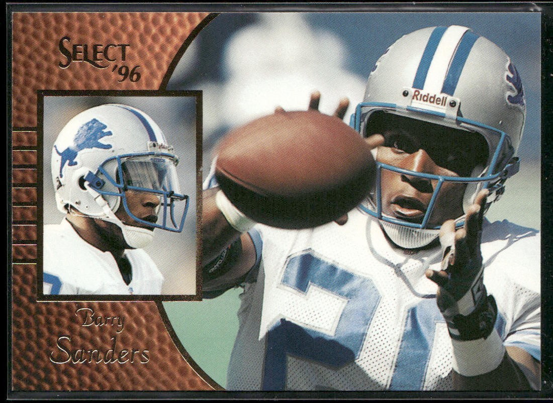 Barry Sanders Player Lot Bundle 10 Different Football Cards BS006 Lions back