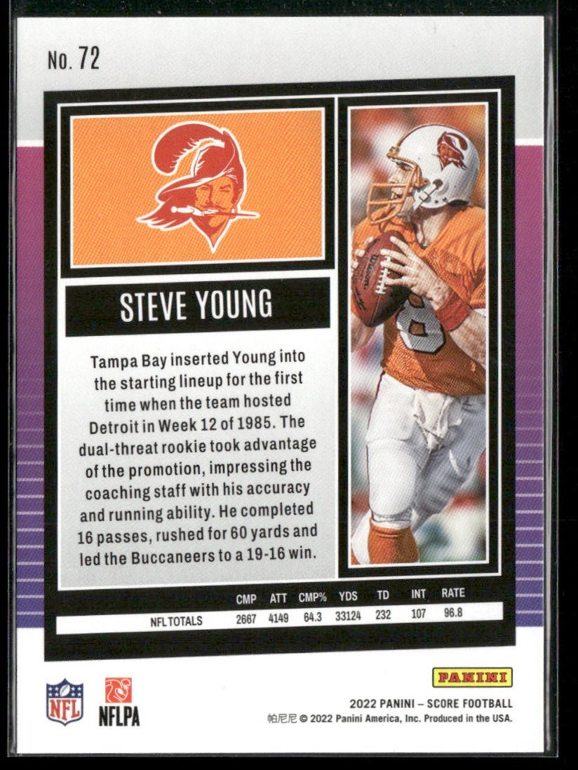 Steve Young Player Lot Bundle 10 Different Football Cards SY001 49ers back